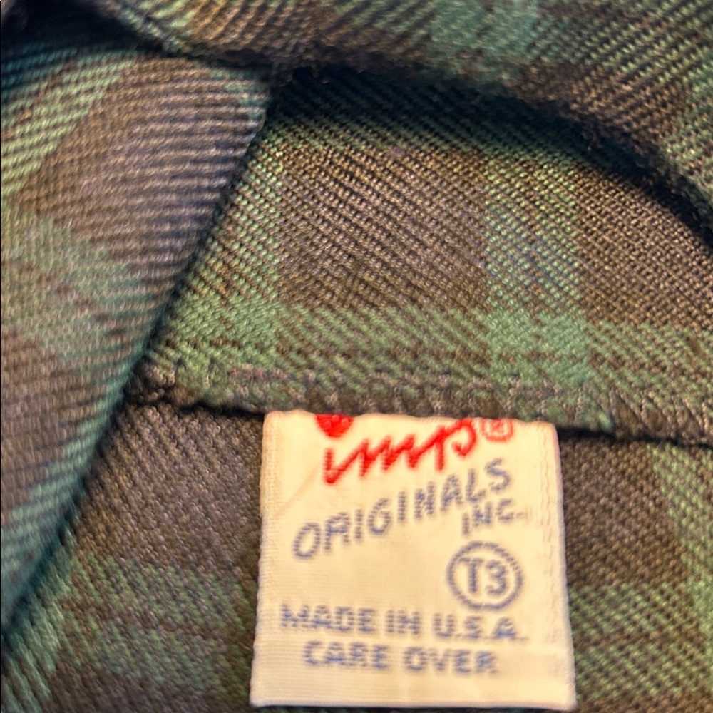Imp Originals Navy/ Green Plaid One-Piece Jon Jon - Picture 3 of 4